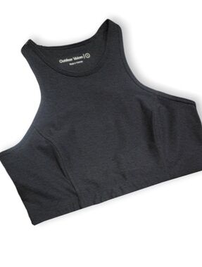 Outdoor Voices Athena Crop Top | Black Size S | Racerback Sports Bra | EUC